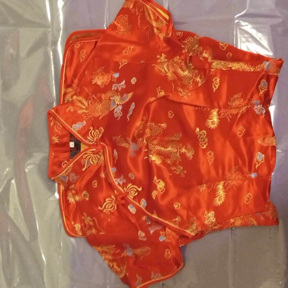 CHEONGSAM DRESS RED DRAGON
